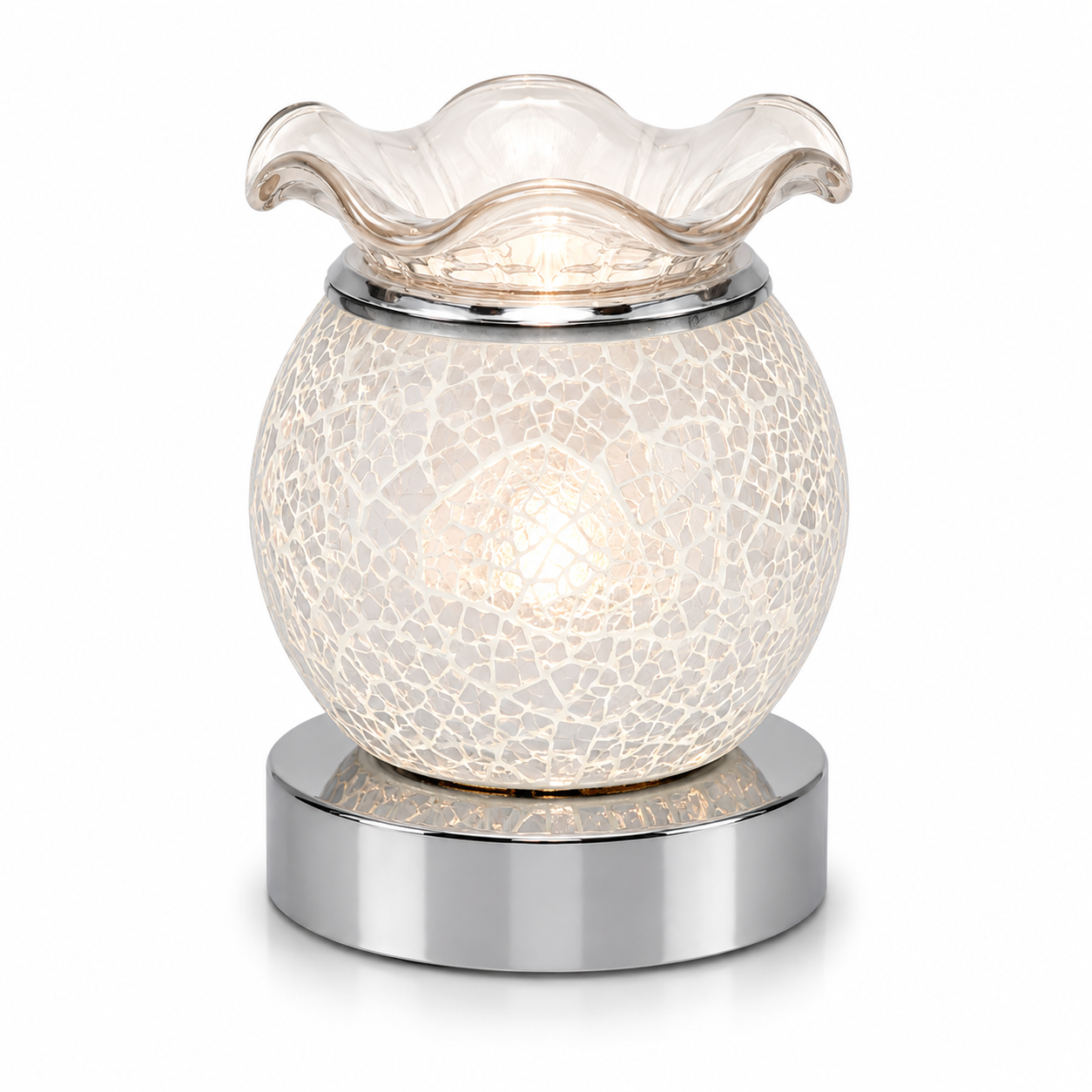 Touch Aromatic Lamp - Crackle - White
