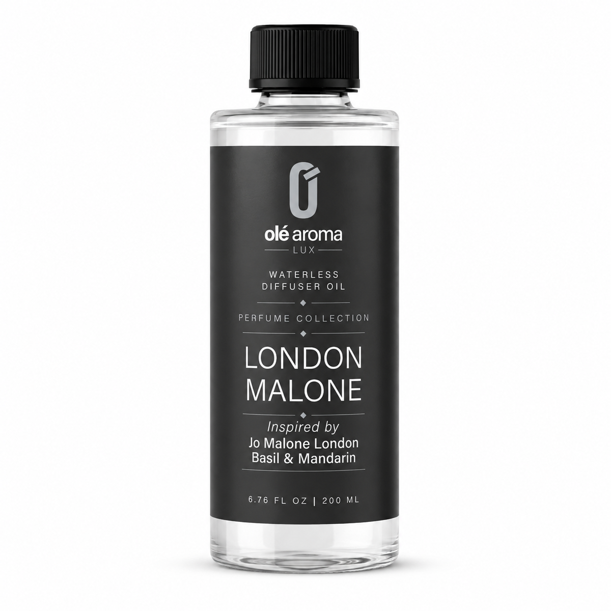 Olé Aroma London Malone LUX waterless diffuser oil 200ml inspired by Jo Malone Basil and Mandarin
