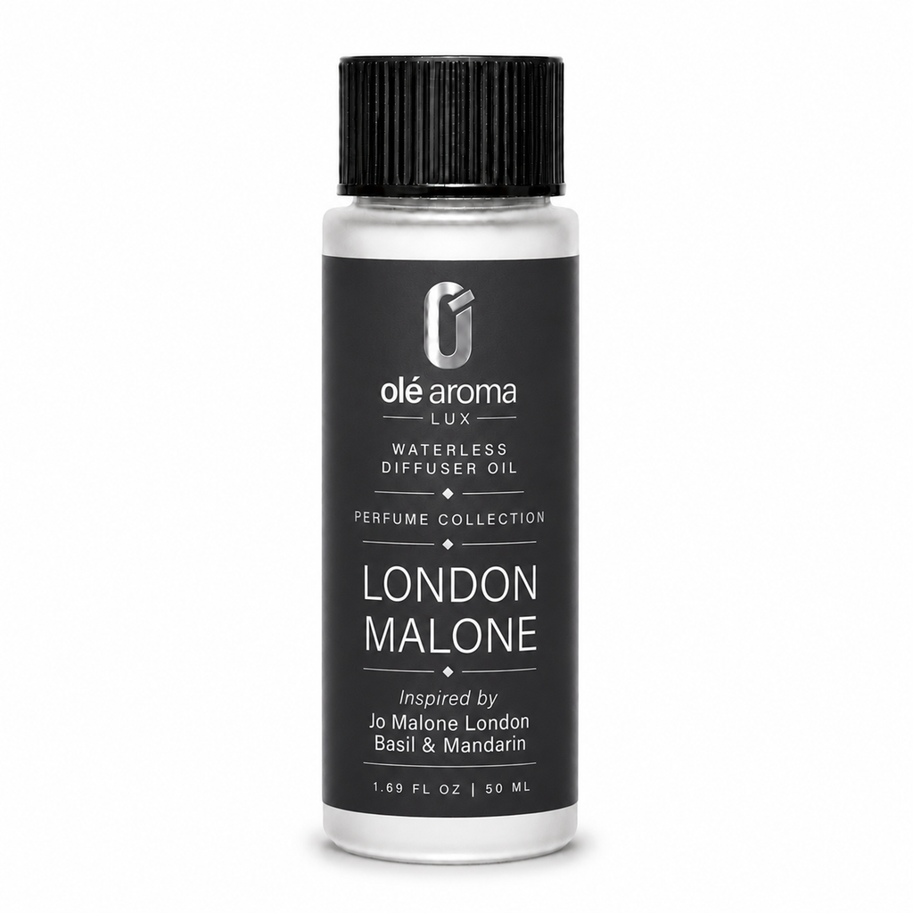 Olé Aroma London Malone LUX waterless diffuser oil 50ml inspired by Jo Malone Basil and Mandarin