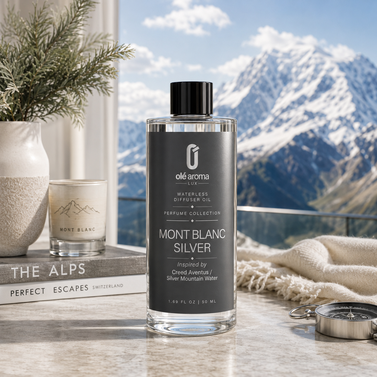 Mont Blanc Silver LUX Perfume-Inspired Fragrance Oil | Olé Aroma